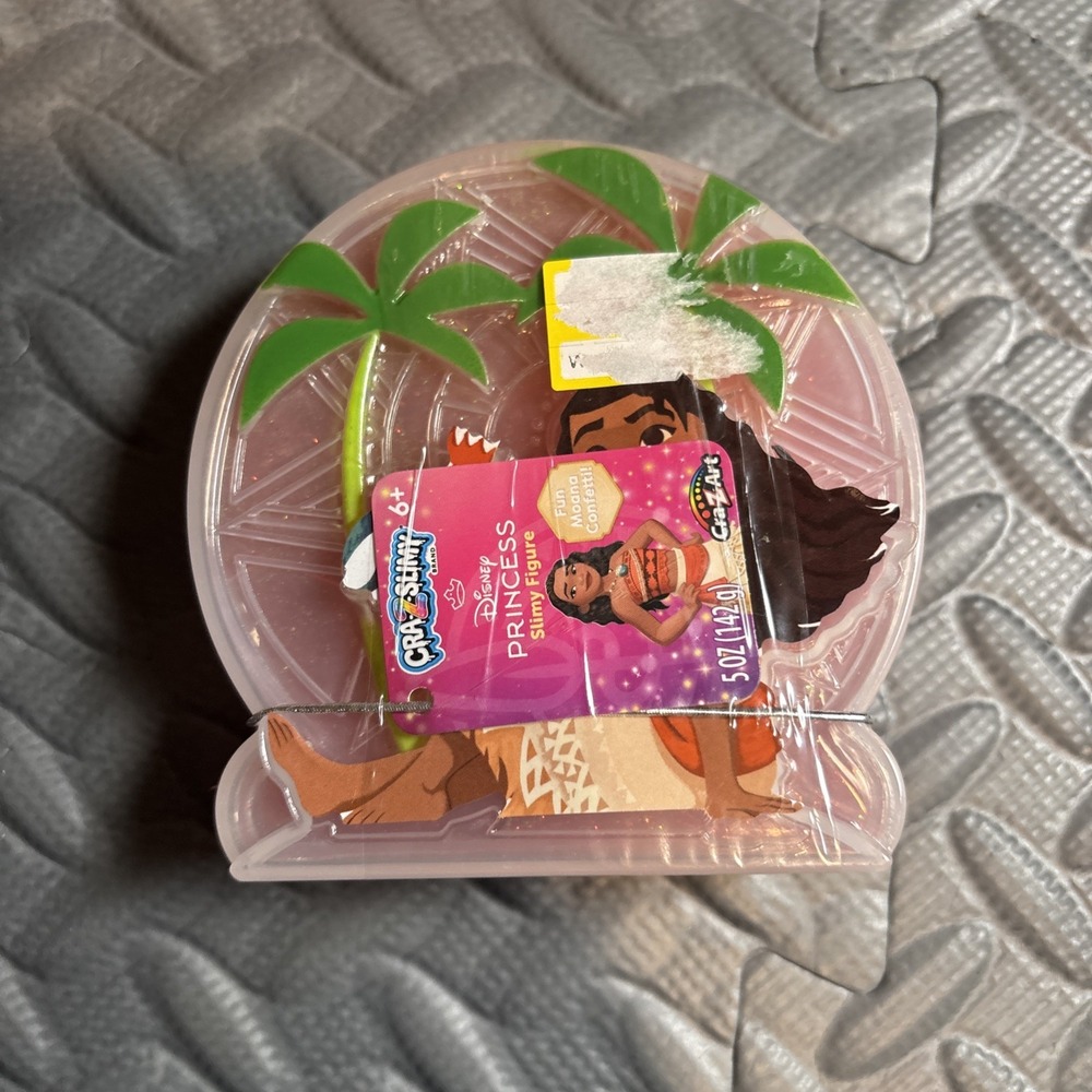 Lot of‎ 5 Disney Princess Moana Confetti Cra-Z-Slimy Containers of Slime - Picture 10 of 12